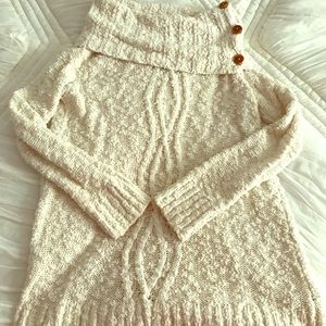MOTH Anthropologie chunky cable knit sweater